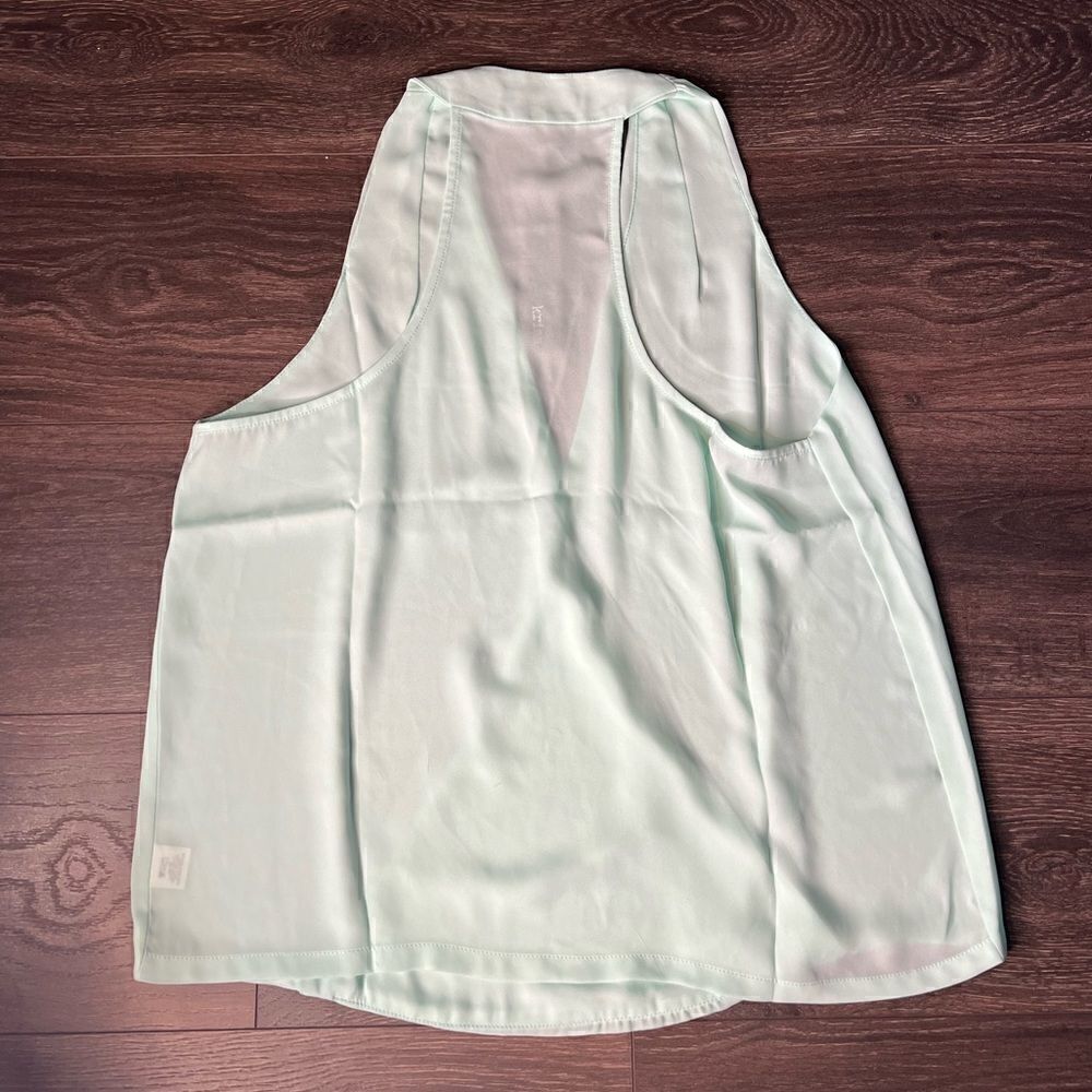 REVOLVE Krisa Surplice Front Racer Back Tank in Myth (Pale Mint Green) Large-NWT - Picture 10 of 16